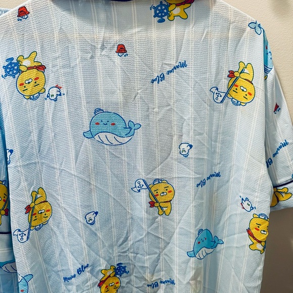 Lowest price! KAKAO FRIENDS Marine Blue PAJAMAS ONE SIZE. - Picture 4 of 11